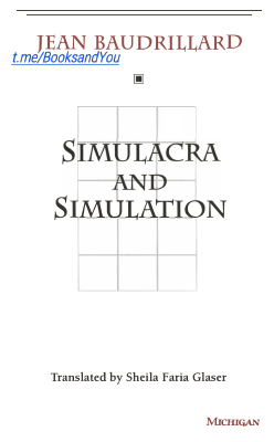 SIMULACRA AND SIMULATION.pdf